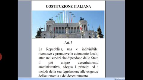 Articoli 5 E 6 Della Costituzione Italiana Autonomia E Minoranze