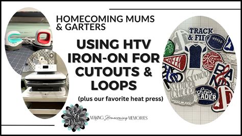 Using Htv Iron On For Homecoming Cutouts And Loops Texas Hoco Mum And