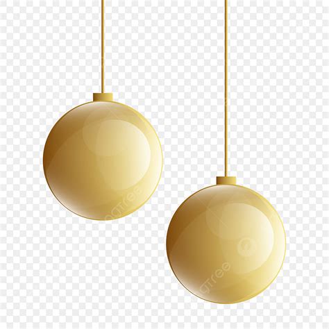 Golden Christmas Ball Vector Hd Images Shiny Golden Christmas Balls