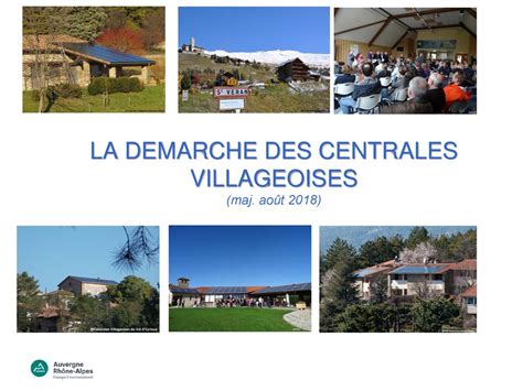 LA DEMARCHE DES CENTRALES VILLAGEOISES maj août 2018 ppt télécharger