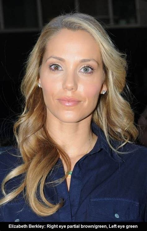 Elizabeth Berkley With Heterochromia Eyes Hazel Green Eyes Elizabeth