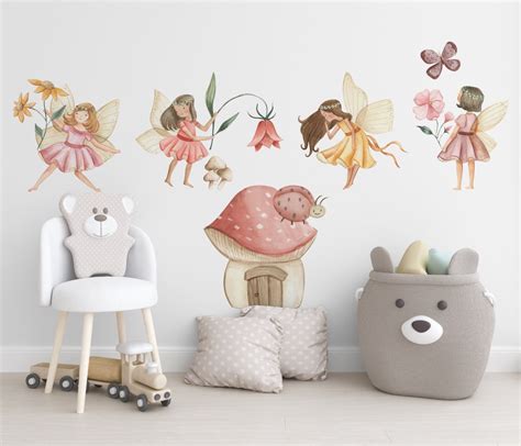 Fairy Wall Stickers Fairy Wall Art Fairy Wall Decals Etsy