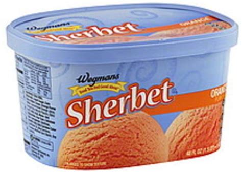 Wegmans Orange Flavored Sherbet 48 Oz Nutrition Information Innit