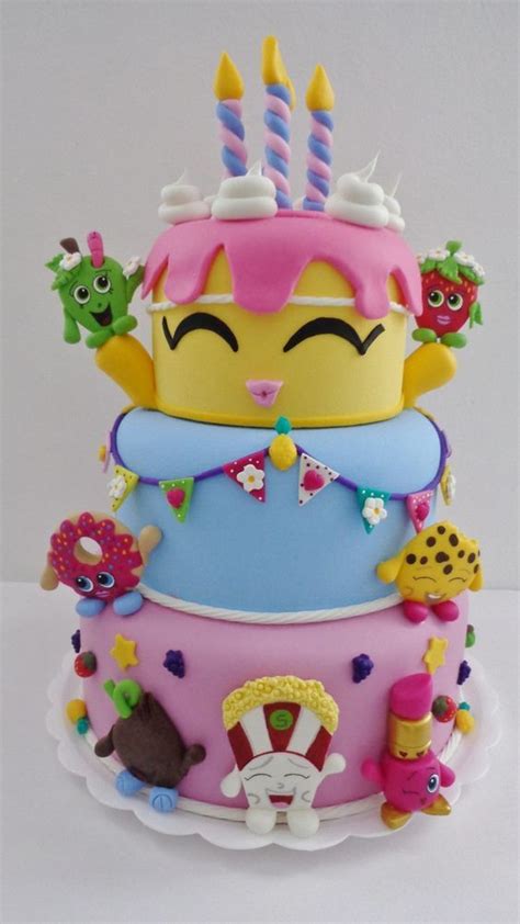 Pasteles Para Fiestas De Shopkins Tutusparafiestas Pasteles