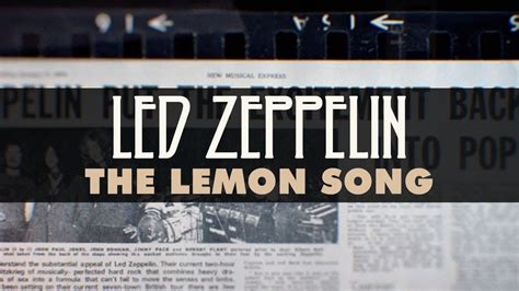 Led Zeppelin The Lemon Song Official Audio Youtube