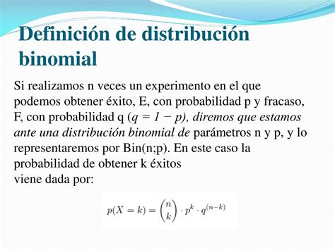 PPT DISTRIBUCIÓN BINOMIAL PowerPoint Presentation free download ID