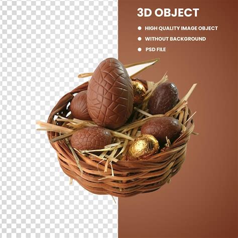 Premium Psd Easter Egg Chocolate