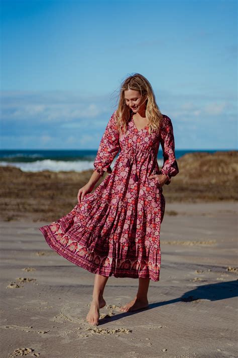 DRESS HS HOPE MAXI MALBEC Naked Gypsy