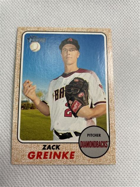 2017 Topps Heritage 198 Zack Greinke For Sale Online EBay