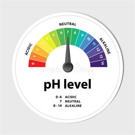 Valor Del Diagrama De Indicadores De Escala De Nivel De Ph Ilustraci N