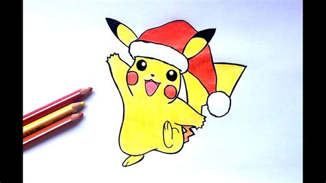 Dessin Pikachu à Noel Pokémon Youtube