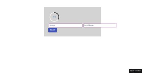 Multi Step Form Codesandbox