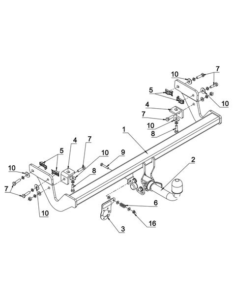 Trekhaak PEUGEOT 2008 II 2020 2021 2022 2023 2024 Horizontal