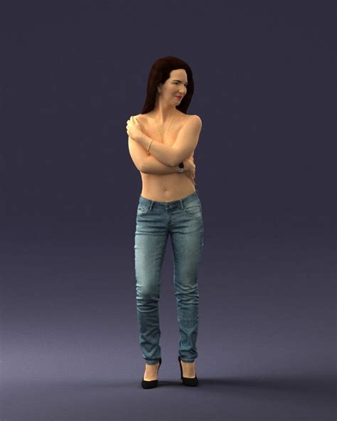 Half Naked Girl D Model By DFarm