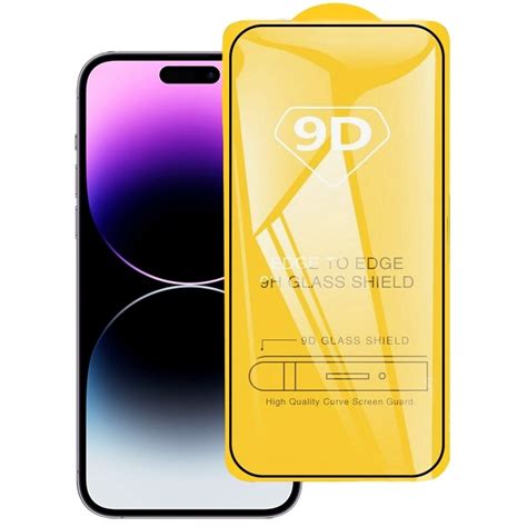 9D Full Glue Screen Tempered Glass Film For IPhone 14 Pro Max Alexnld