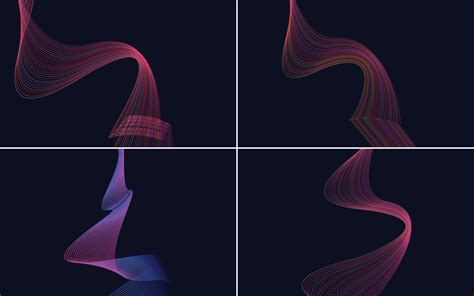 Use These Abstract Waving Line Vector Backgrounds In Your Next Project