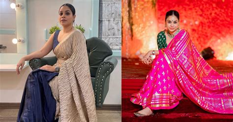 A Look At Sumona Chakravartis Glamorous Saree Collection Times Of India