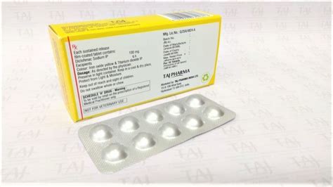 Diclofenac Sodium 100mg Dr Tablets Manufacturer And Supplier