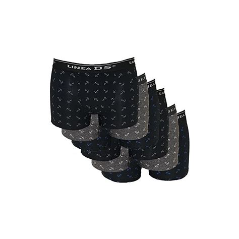 Linea DS 6 Pezzi Di Boxer Uomo In Cotone Elasticizzato Fantasia Ancora