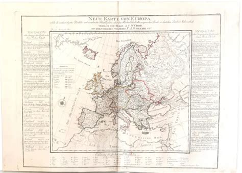 ANTIQUE MAP SCHRAEMBL Neue Karte Von Europa 300 00 PicClick UK