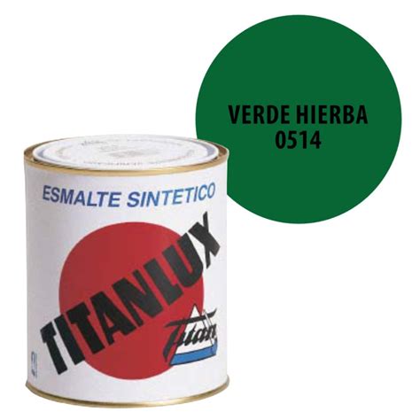 Esmalte Sintetico Verde Hierba Titanlux Brillo Soutelana