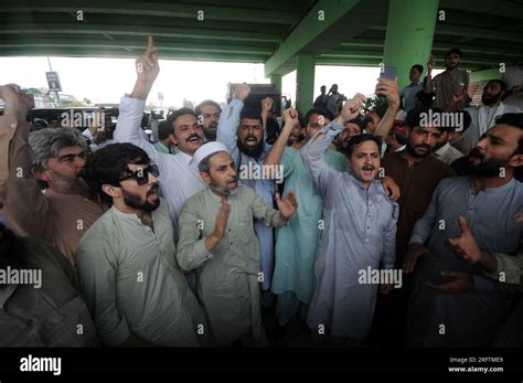 Peshawar Peshawar Pakistan 5th Aug 2023 Supporters Of Former Prime