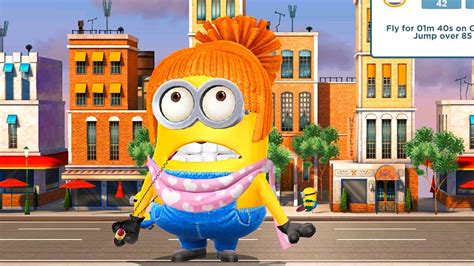 Lucy Minion In Task Fly M S With Gru S Rocket And Jump Over