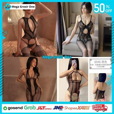 Jual SEXY LINGEIRE BODY STOCKING JARING SEKSI OPEN CROTCH LINGERIE BAJU MALAM SEXYS LACE
