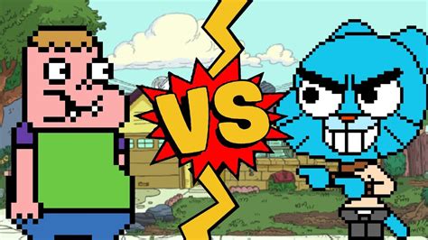 M U G E N Battles Clarence Wendle Vs Gumball Watterson Clarence Vs The Amazing World Of