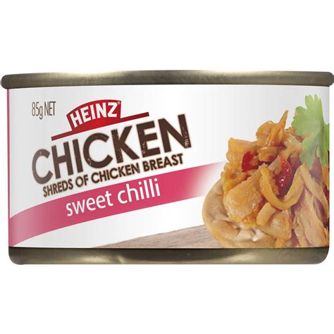 Heinz Shredded Canned Chicken Sweet Chilli 85g Woolworths