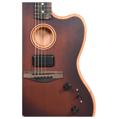 Fender American Acoustasonic Jazzmaster All Mahogany Bourbon Burst