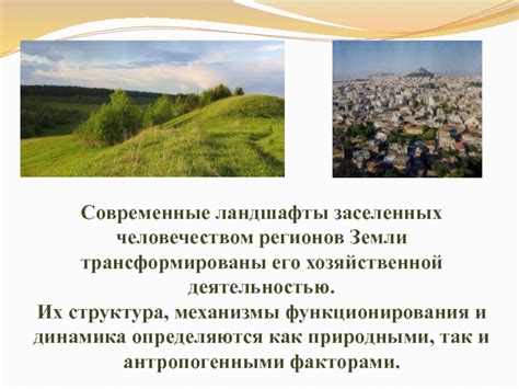 Антропогенные ландшафты презентация, доклад