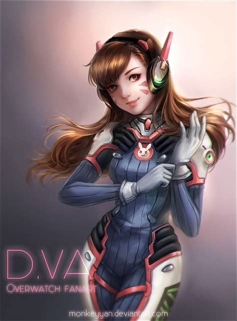 HD wallpaper: Overwatch D.va illustration, anime, anime girls, D.Va ...