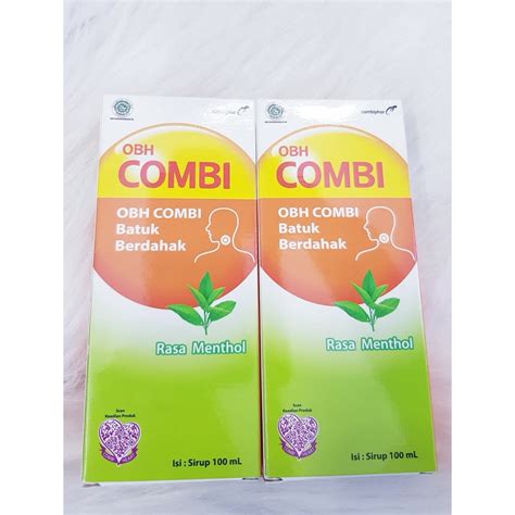 Jual Obh Combi Batuk Berdahak Rasa Menthol Dan Jahe Ml Shopee