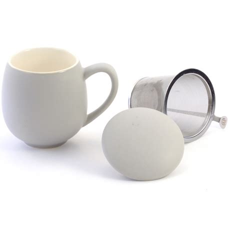 Taza Zaara gris porcelana 0 35 l Filtro y tapa Cafès Ca n Joan