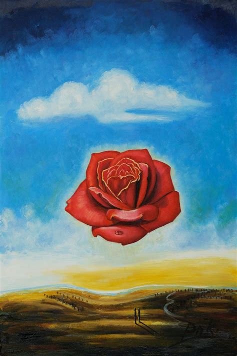 Salvador Dali Meditative Rose Google Search Art Surreal Art Painting