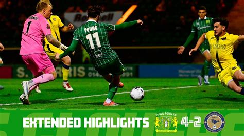 Extended Highlights Yeovil Town 4 2 Farnborough Youtube