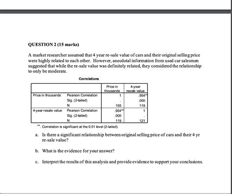 Solved Question 2 15 Marks A Market Researcher Assumed