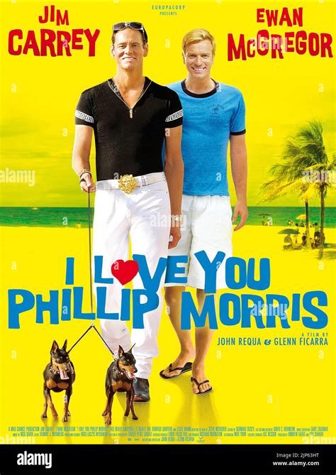 Jim Carrey Ewan Mcgregor Poster I Love You Phillip Morris 2009 Stock