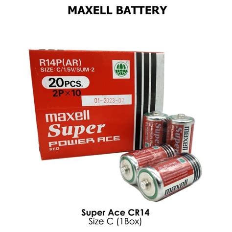 Maxell Alkaline AA AAA Maxell Super Ace C D Battery 1 Box