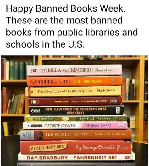 Banned Books In Us Public Libraries Ophers World