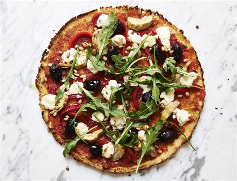 Mediterranean Cauliflower Pizza Recipe Goop