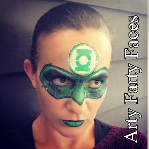 Green Lantern Green Lantern Paint Ideas Face Painting Cartoon