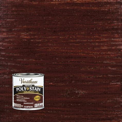 Varathane 8 oz. Mahogany Satin Oil-Based Interior Stain and ...