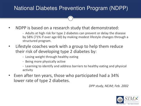 PPT National Diabetes Prevention Program NDPP Community Health