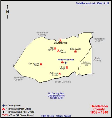 Henderson County, NC - 1838 to 1840