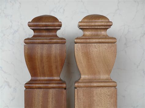 Square Mahogany Cap Newel Caps Neilfyffe Co Ukneil Fyffe