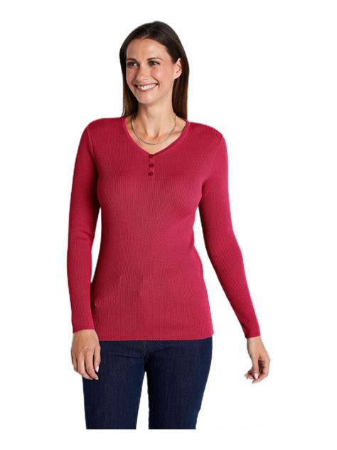 Pull encolure tunisienne avec laine mérinos Rose framboise Kiabi