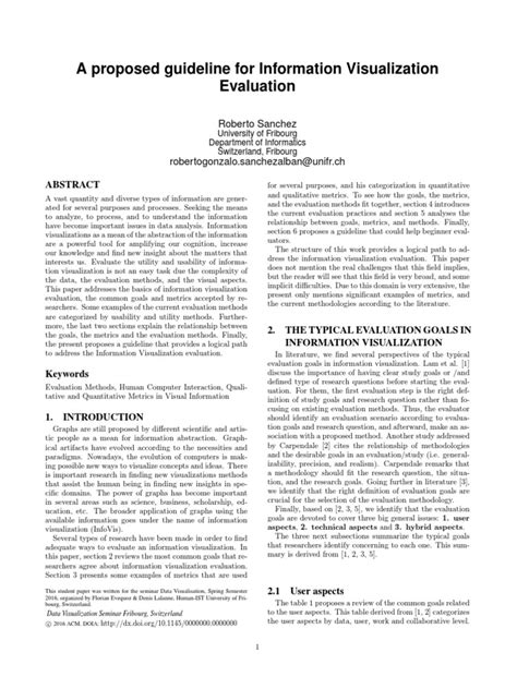 Visualization Evaluation | PDF | Usability | Quantitative Research 