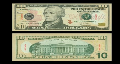 10 Dollar Bill Printable